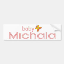 Bebé Michala Pegatina De Parachoque
