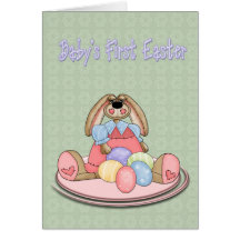 Bebé primera Pascua Tarjeton