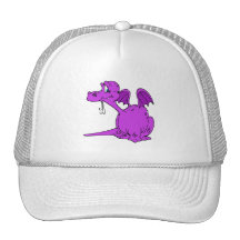 Bebé púrpura lindo del dragón gorras de camionero