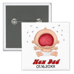 Bebé que grita - nuevo papá - personalizar pins