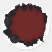 bebé rojo de la luna pegatinas