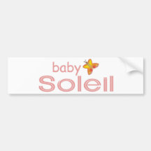 Bebé Soleil Etiqueta De Parachoque