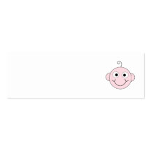 Bebé sonriente lindo tarjetas de visita