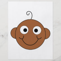 Bebé sonriente lindo tarjetas informativas