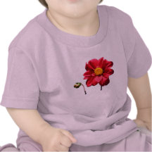 Bebé T del ~ de la dalia w/Bud Camiseta