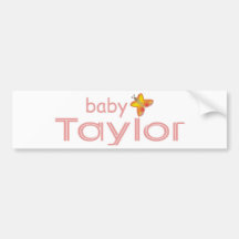Bebé Taylor Pegatina De Parachoque