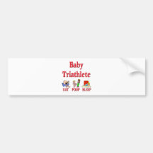 Bebé Triathlete Etiqueta De Parachoque