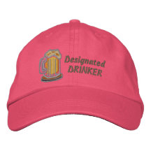 Bebedor señalado gorra de beisbol