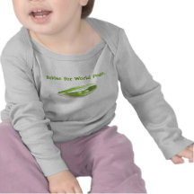 Bebés para la camisa de los guisantes del mundo