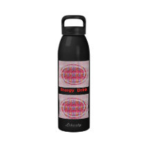 Bebida de la energía - el pétalo color de rosa cre botella de agua