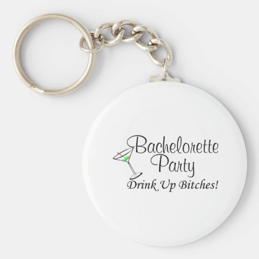 Bebida del fiesta de Bachelorette encima de las pe Llaveros