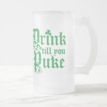 Bebida hasta que usted Puke Tazas De Café