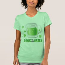 Bebida hasta verde del YER Camiseta