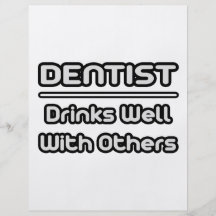 Bebidas del dentista… bien con otras tarjetón