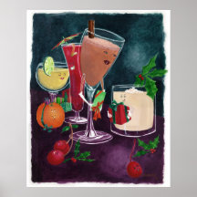 Bebidas festivas poster