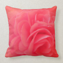 begonia roja almohada
