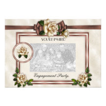 Beige de la antigüedad de la invitación de los com