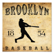 Béisbol 1854 de Brooklyn Nueva York Impresion Fotografica