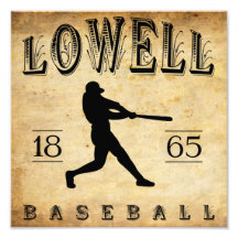 Béisbol 1865 de Lowell Massachusetts Cojinete
