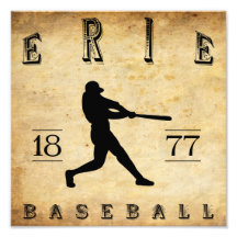 Béisbol 1877 de Erie Pennsylvania Impresiones Fotográficas