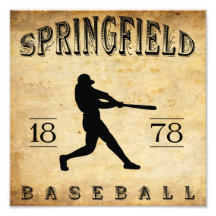 Béisbol 1878 de Springfield Massachusetts Cojinete