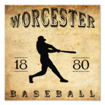 Béisbol 1880 de Worcester Massachusetts Foto