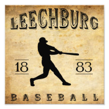 Béisbol 1883 de Leechburg Pennsylvania Arte Fotografico