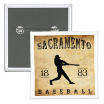 Béisbol 1883 de Sacramento California Pins