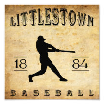 Béisbol 1884 de Littlestown Pennsylvania Impresión Fotográfica
