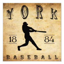 Béisbol 1884 de York Pennsylvania Fotografía