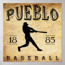 Béisbol 1885 de Colorado del pueblo Poster