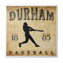Béisbol 1885 de Durham Carolina del Norte Azulejo Cerámica