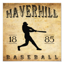Béisbol 1885 de Haverhill Massachusetts Impresion Fotografica