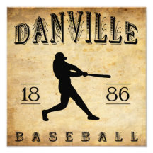 Béisbol 1886 de Danville Pennsylvania Impresiones Fotograficas
