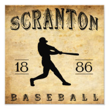 Béisbol 1886 de Scranton Pennsylvania Fotografias