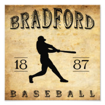 Béisbol 1887 de Bradford Pennsylvania Impresion Fotografica
