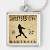 Béisbol 1887 de Kansas de la ciudad de Arkansas Llavero