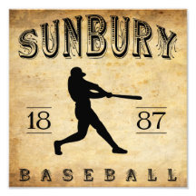 Béisbol 1887 de Sunbury Pennsylvania Fotografías