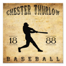 Béisbol 1888 de Chester Thurlow Pennsylvania Impresion Fotografica