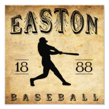 Béisbol 1888 de Easton Pennsylvania Arte Fotográfico
