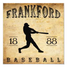 Béisbol 1888 de Frankford Pennsylvania Arte Fotografico