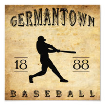 Béisbol 1888 de Germantown Pennsylvania Fotografías