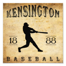 Béisbol 1888 de Kensington Pennsylvania Foto