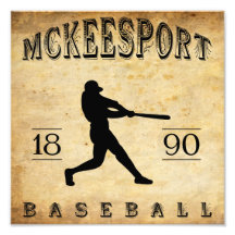 Béisbol 1890 de McKeesport Pennsylvania Fotografia