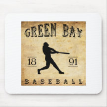Béisbol 1891 de Wisconsin del Green Bay Alfombrillas De Ratón