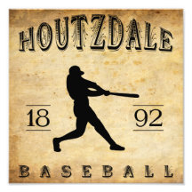 Béisbol 1892 de Houtzdale Pennsylvania Arte Con Fotos