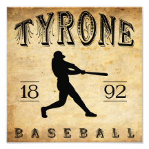 Béisbol 1892 de Tyrone Pennsylvania Arte Fotografico