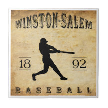 Béisbol 1892 de Winston-Salem Carolina del Norte Tejas Cerámicas