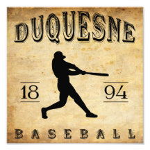 Béisbol 1894 de Duquesne Pennsylvania Fotografia