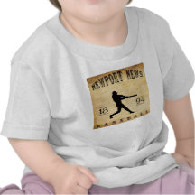 Béisbol 1894 de Virginia de las noticias de Newpor Camiseta